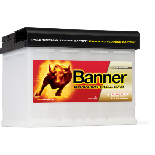 Banner Running Bull EFB 12V 65AH 640A Jobb+ Akkumulátor