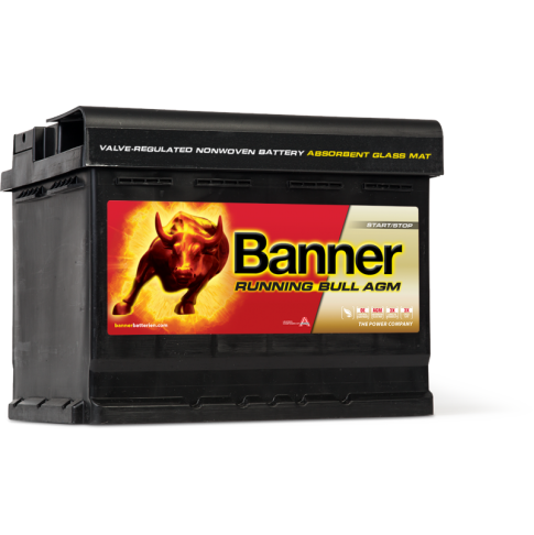 Banner Running Bull AGM 12V 60AH 640A Jobb+ Akkumulátor