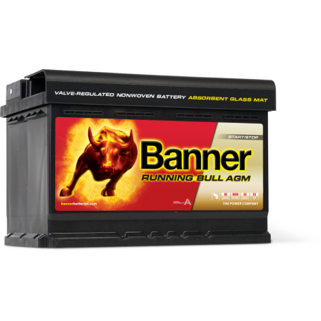 Banner Running Bull AGM 12V 70AH 720A Jobb+ Akkumulátor