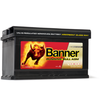 Banner Running Bull AGM 12V 80AH 800A Jobb+ Akkumulátor