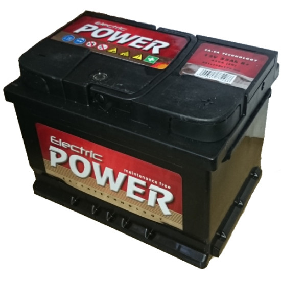 ELECTRIC POWER 12V 55Ah Bal+ SMF (zárt varázsszemes karbantartás mentes akkumulátor)