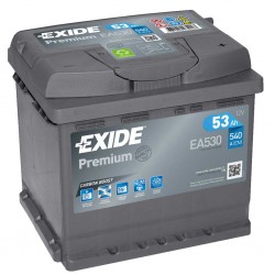 Exide Premium 53Ah 540A Jobb+ (EA530) 