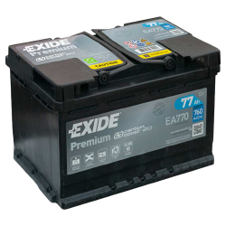  Exide Premium 77Ah Jobb+ (EA770) 