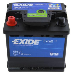 EXIDE EXCELL 12V 50AH 450A BAL+