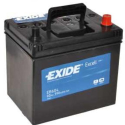 Exide Excell EB604 60Ah 390A jobb+ (EB604) 