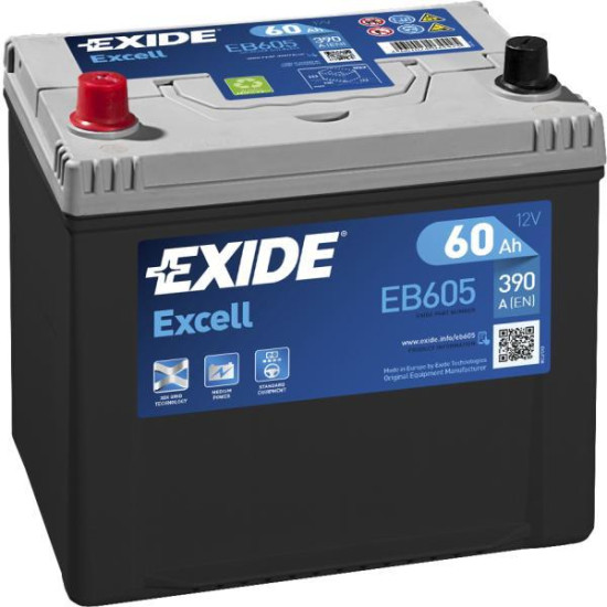 EXIDE AKKUMULÁTOR 12V 60AH 390A BAL+