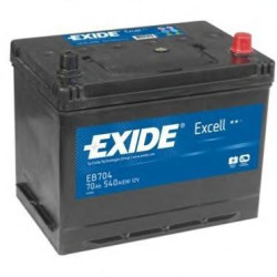 Exide Excell EB704 70Ah 540A jobb+ Ázsia (EB704) 
