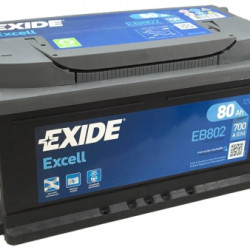  Exide Excell EB802 80Ah Jobb 