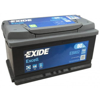  Exide Excell EB802 80Ah Jobb 