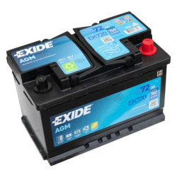 Exide AGM EK720 akkumulátor, 12V 72Ah 760A J+ 