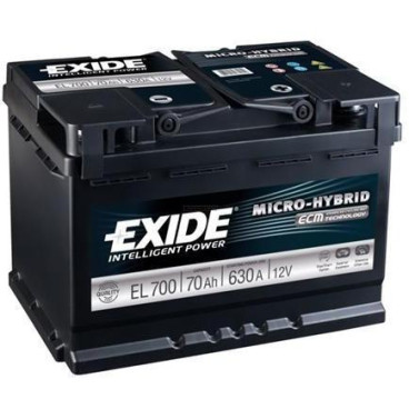 EXIDE 12V 70AH START-STOP AKKUMULÁTOR EFB JOBB+ EL700