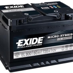EXIDE 12V 80AH START-STOP AKKUMULÁTOR EFB JOBB+ EL800