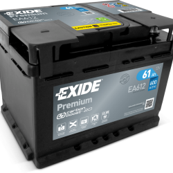 EXIDE PREMIUM 12V 61AH JOBB+ AKKUMULÁTOR EA612