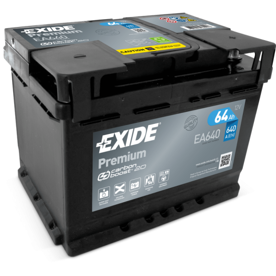  Exide Premium EA640 64Ah jobb 