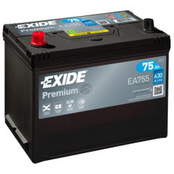 Exide Premium 75Ah 630A bal+ Ázsia (EA755) 
