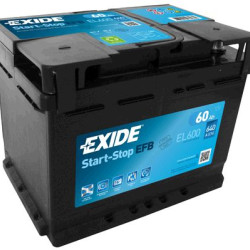 EXIDE 12V 60AH START-STOP AKKUMULÁTOR EFB JOBB+ EL600