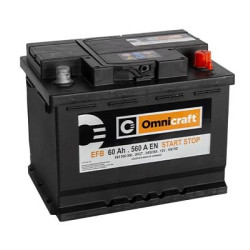 OMNICRAFT AKKUMULÁTOR 12V 60AH 560A JOBB+ AGM 