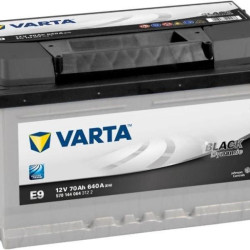 VARTA E9 Black Dynamic 70Ah 640A Jobb+ alacsony (5701440643122) 