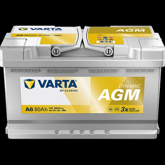 VARTA DYNAMIC AGM 12V 80AH 800A JOBB+