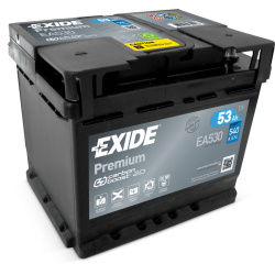 Exide Premium 53Ah 540A Jobb+ (EA530) 